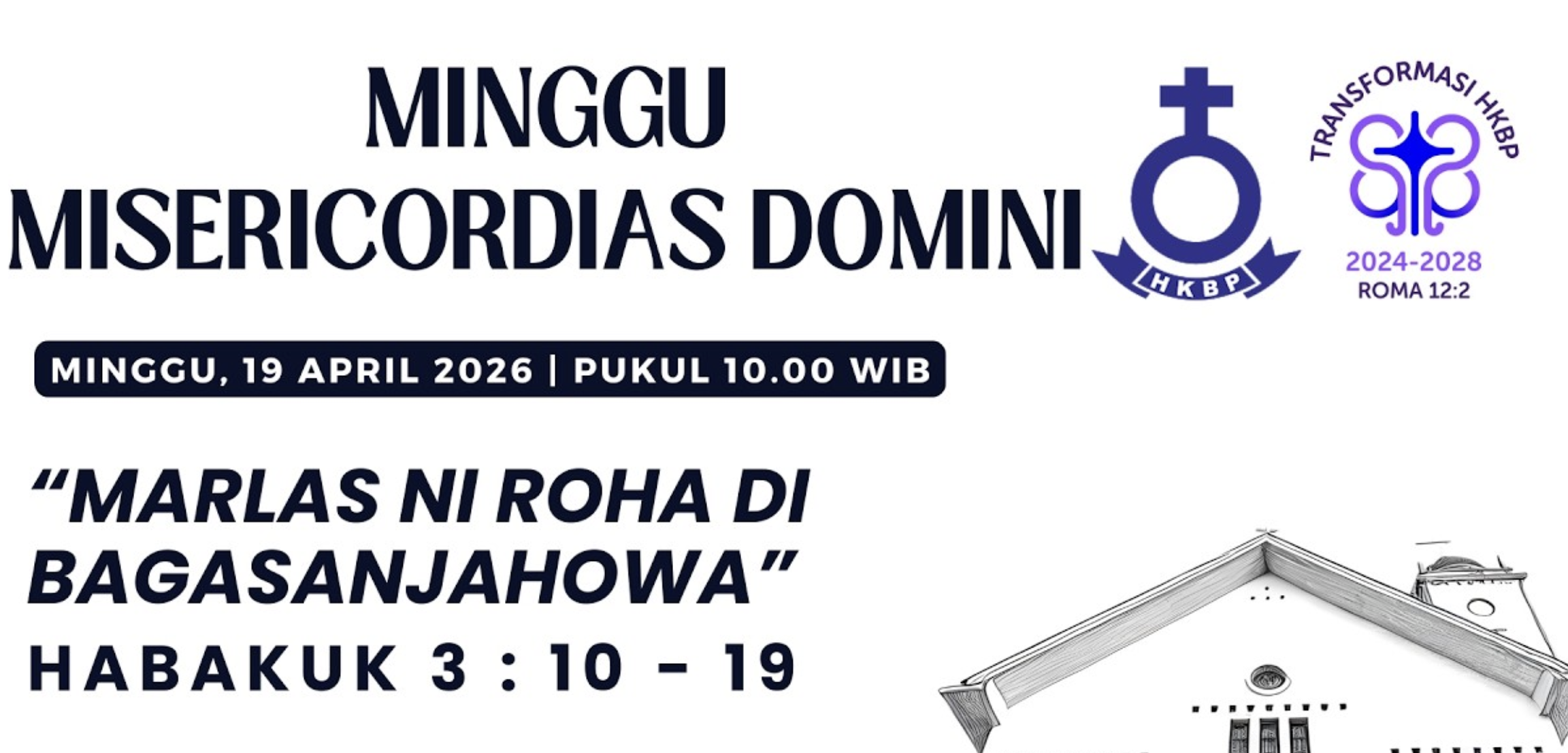 Parmingguon Minggu Misericordias Domini HKBP Medan Sudirman | Minggu, 19 April 2026 Pukul 10.00 WIB