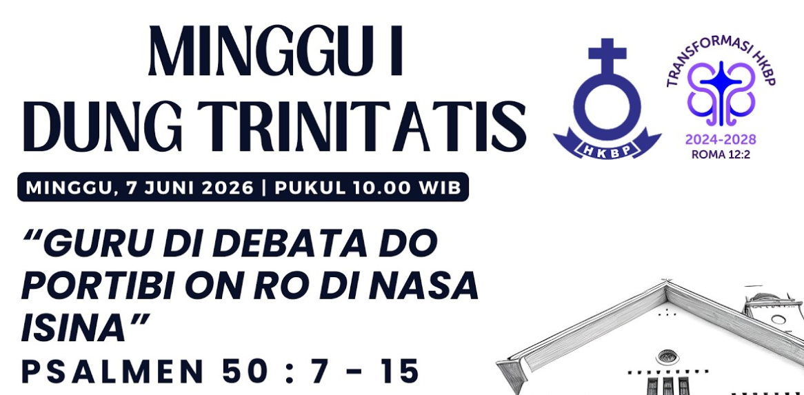 Parmingguon Minggu I Dung Trinitatis HKBP Medan Sudirman | Minggu, 7 Juni 2026 Pukul 10.00 WIB