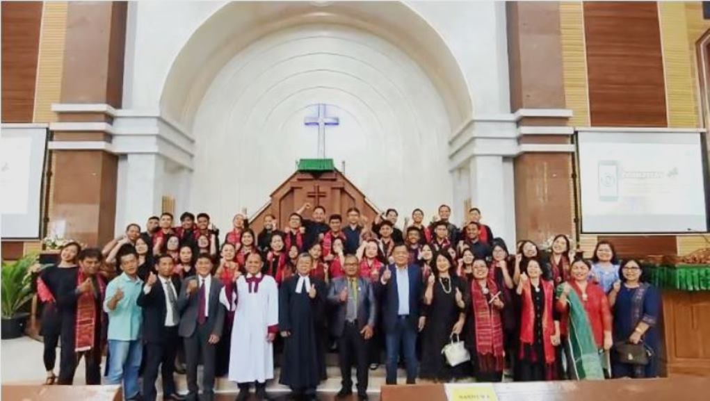 Tim Orkestra HKBP Medan Sudirman Sukses Melayani di HKBP Tanjung Sari