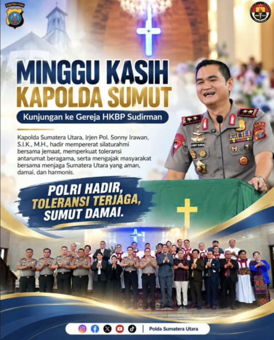 Minggu Kasih KAPOLDA SUMUT