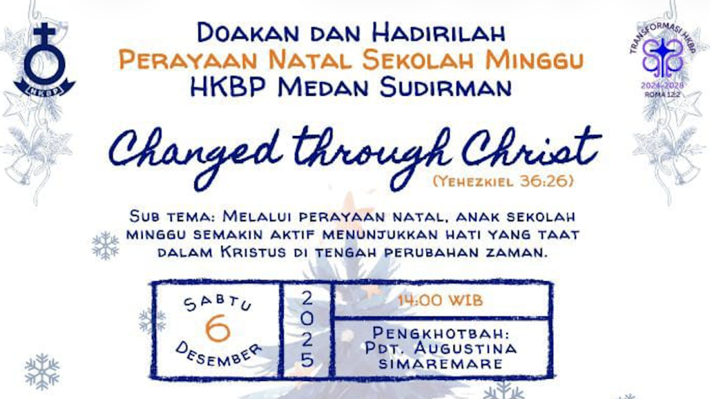 Doakan dan Hadirilah Perayaan Natal Sekolah Minggu